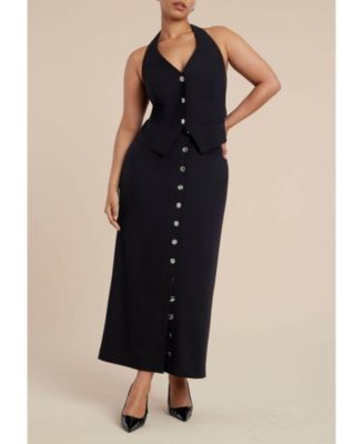 Women's Plus Size Halter Vest