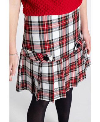 Plaid Pleated Skirt