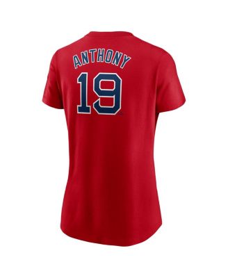 Women's Roman Anthony Red Boston Red Sox Fuse Name Number T-Shirt