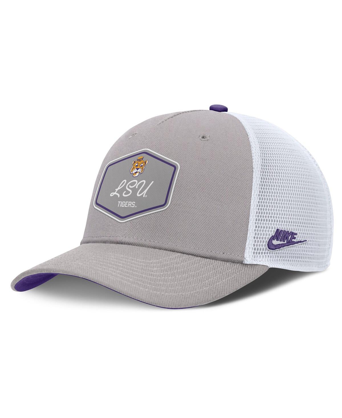 Men's Gray Lsu Tigers Rise Legacy Adjustable Trucker Hat - Gray