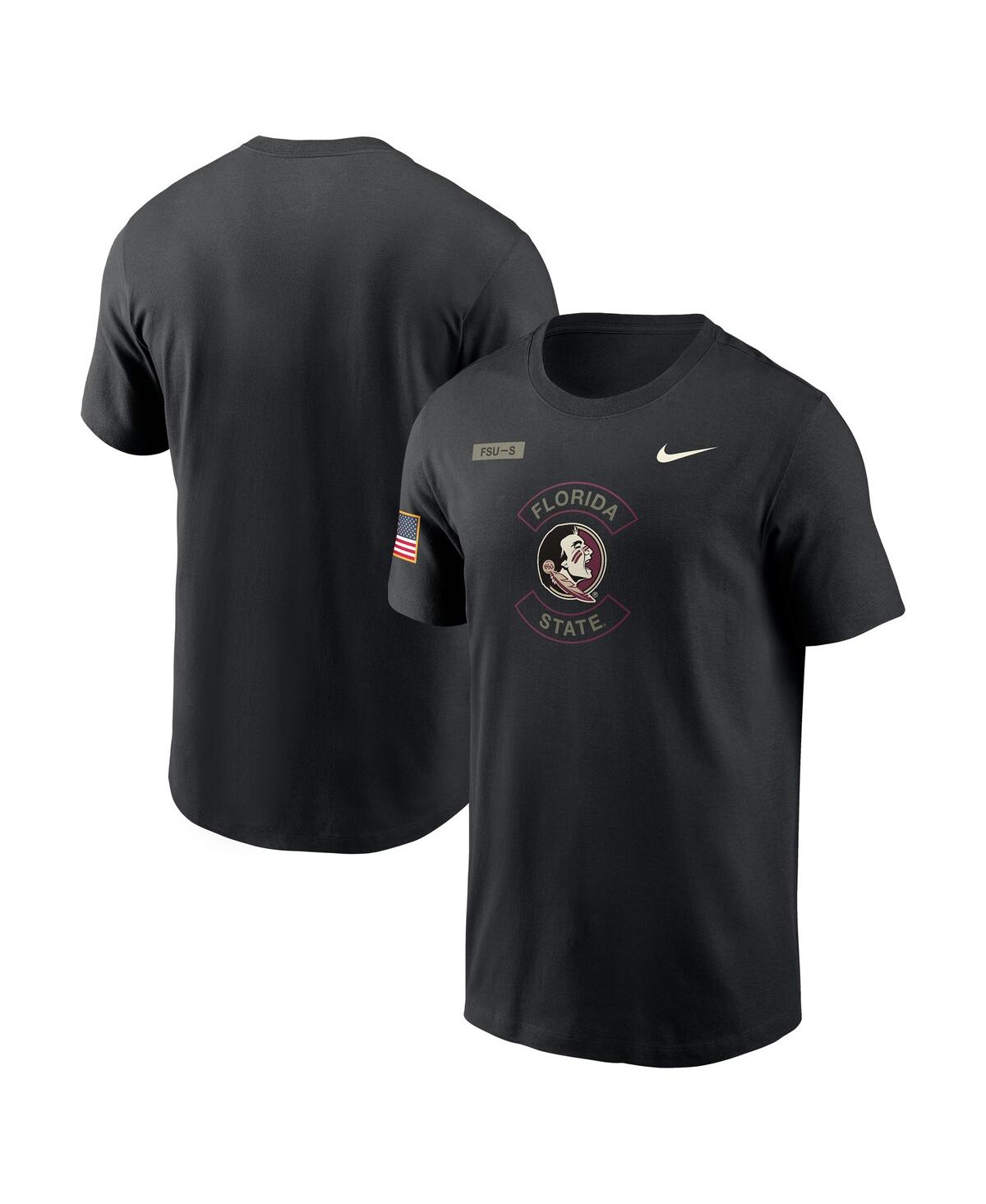 Nike Men's Black Florida State Seminoles 2025 Military Appreciation Performance T-Shirt
