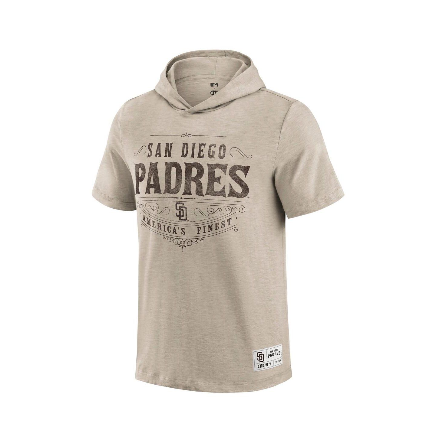Мужская футболка Fanatics Darius Rucker Collection by Tan San Diego Padres Hooded — фото 3