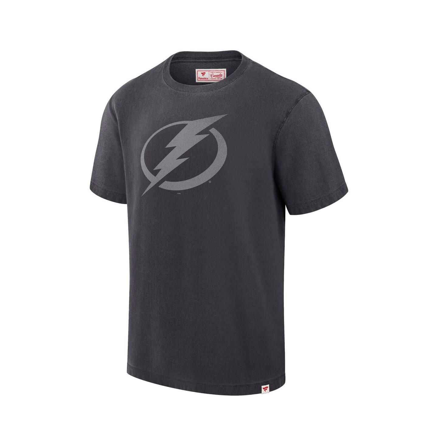 Мужская футболка Fanatics Black Tampa Bay Lightning Made in Canada — фото 3