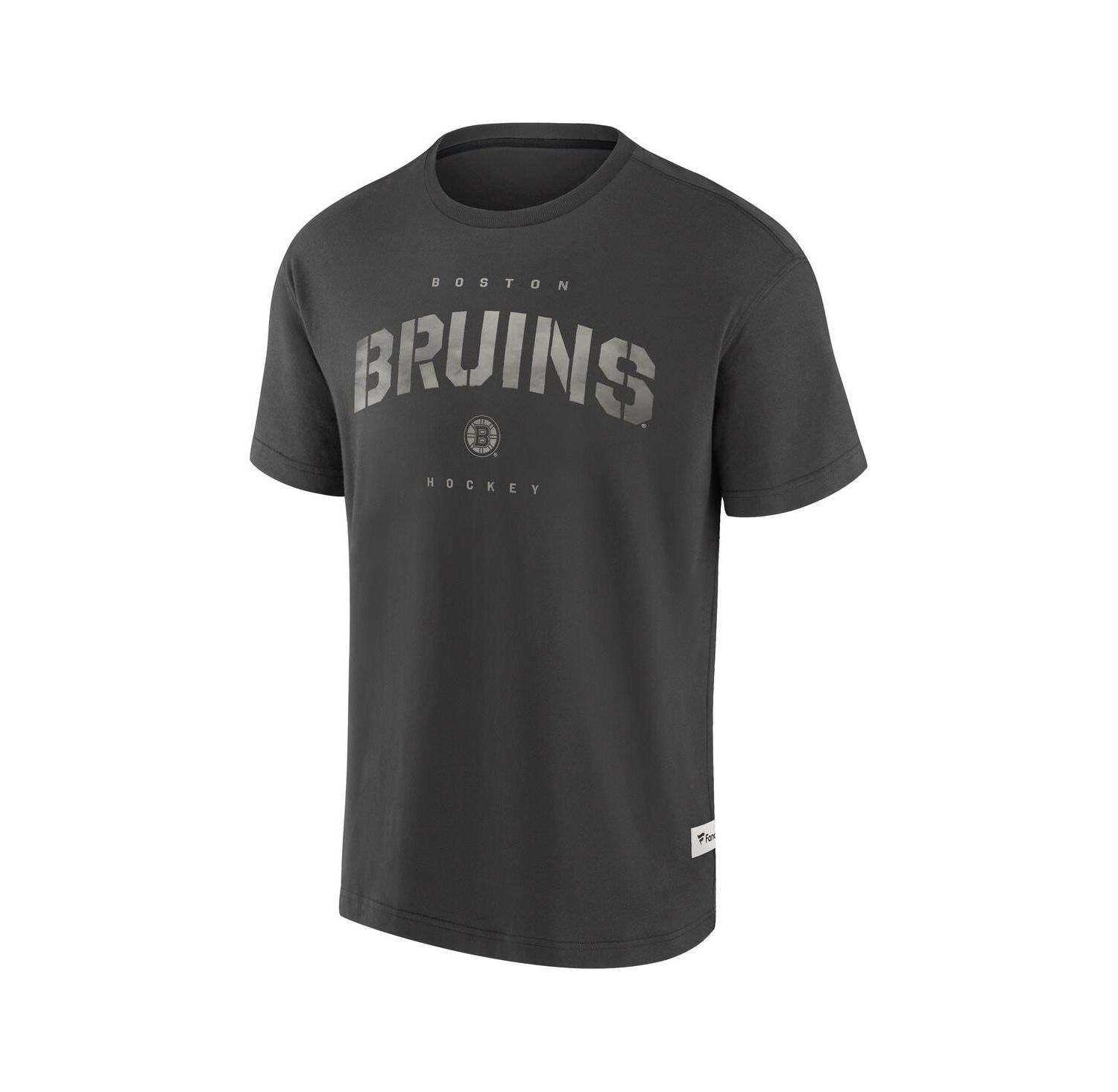 Men's Charcoal Boston Bruins Elements Weathered Tonal Future Ground T-Shirt