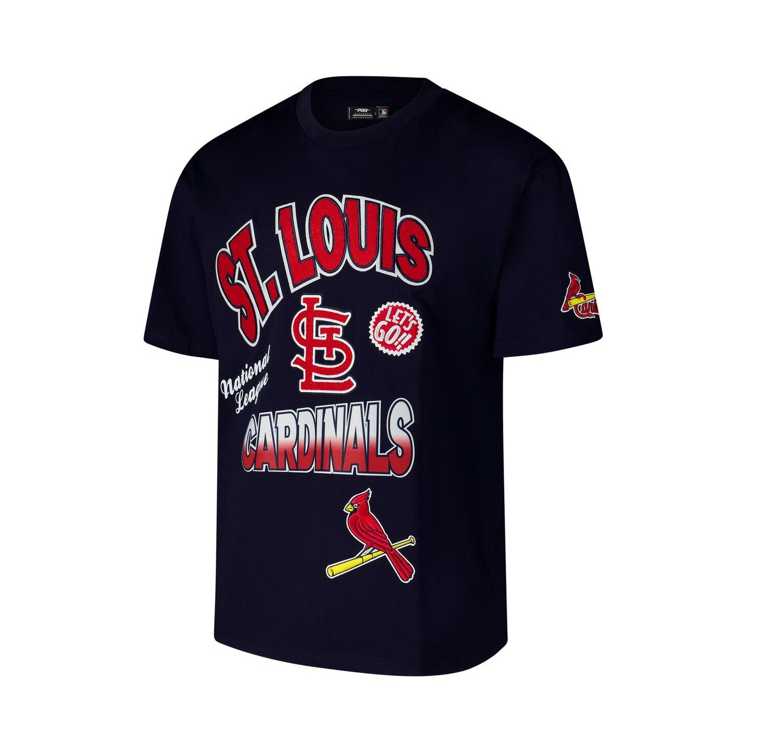 Men's Navy St. Louis Cardinals Turn It Up Dropped Shoulder T-Shirt