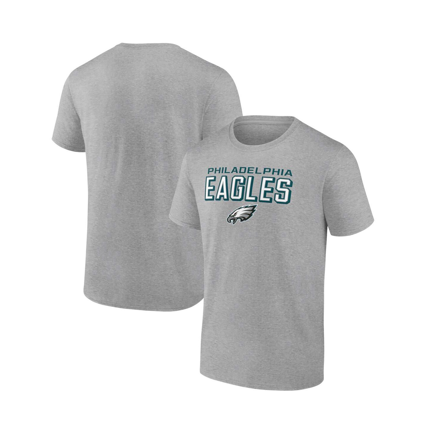 Мужская футболка Fanatics Mto Label Heather Gray Philadelphia Eagles Swagger — фото 1