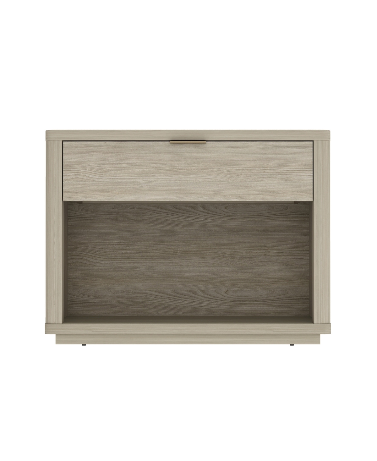 Manhattan Comfort 32" Evelyn Wood 1-drawer Nightstand In Brown