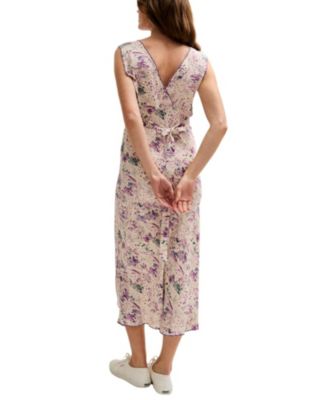 Women's Zola Bias Cut Wonderland Print Midi Dress