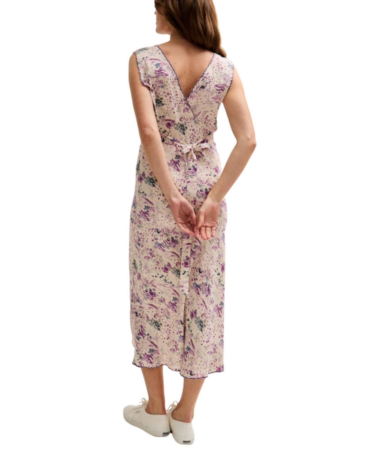 Women's Zola Bias Cut Wonderland Print Midi Dress