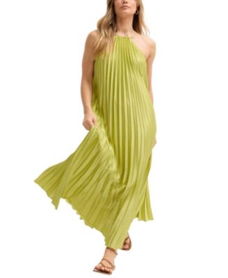 Women's Philomena Halter Neck Pleated Maxi Dress