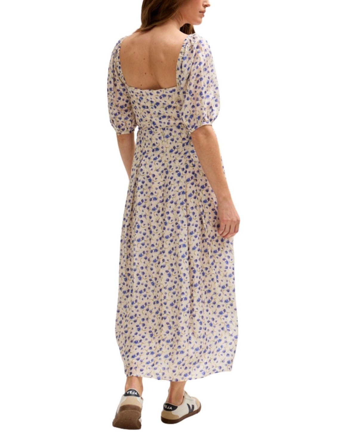 Lily and Lionel London Women's April Button Front Floral Print Midi Dress