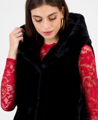 Women's Sophy Faux-Fur Hooded Vest