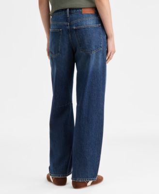 Women's Mid-Rise Barrel Wide-Leg Jeans