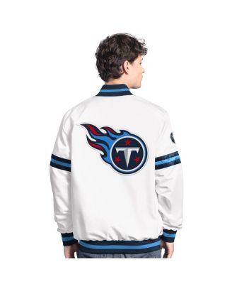 Men's White Houston Texans Scout Full-Snap Varsity Jacket
