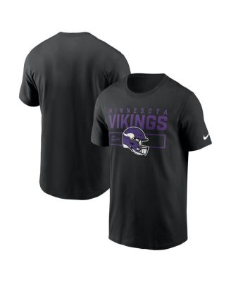 Nike - Men's Black Minnesota Vikings Primetime Helmet Essential T-Shirt