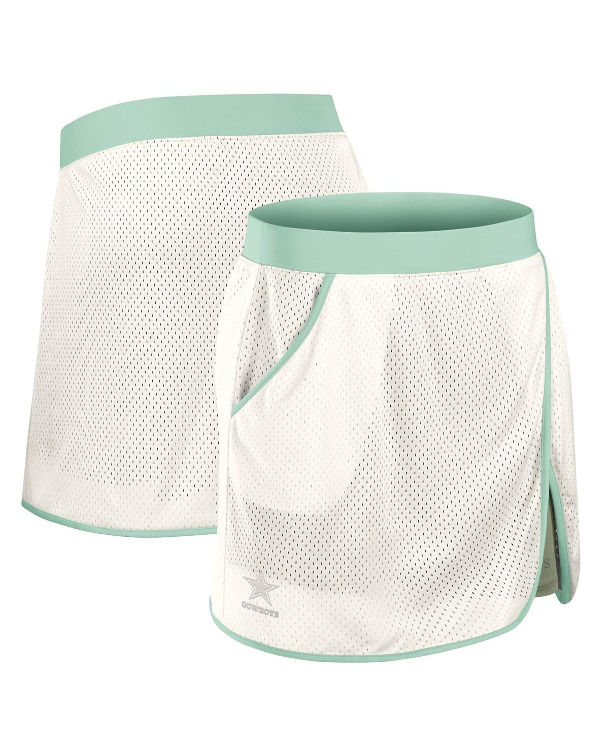 Women's Cream Dallas Cowboys Studio Wellness Skorts - Cream