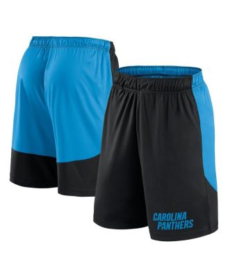 Fanatics - Men's Black/Blue Carolina Panthers Launch Shorts