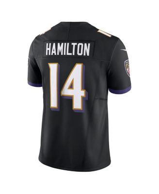 Men's Kyle Hamilton Black Baltimore Ravens Alternate Vapor F.U.S.E. Limited Jersey