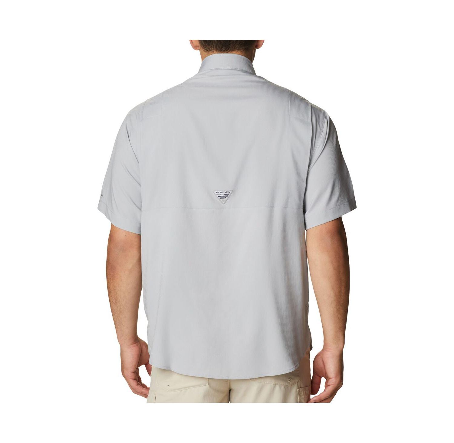 Men's Gray Georgia Bulldogs Big & Tall Collegiate Tamiami Omni-Shade Full-Button Shirt