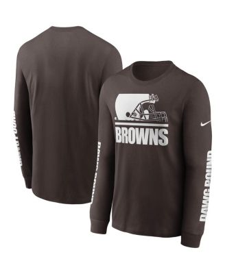 Nike - Men's Brown Cleveland Browns Split Local Long Sleeve T-Shirt