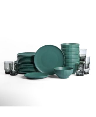 Rio 32 Pc. Dinnerware & Glassware Set, Service for 8