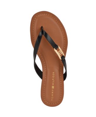 Women's Liande Logo Flat Thong Sandal