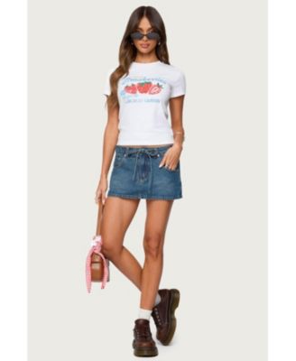 Womens Fresh Strawberries Graphic T Shirt