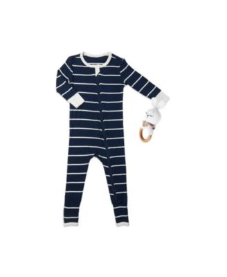 Baby Boys Convertible Romper Fitted Long Sleeve Pajama