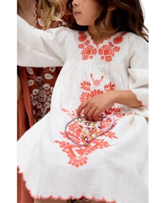 Arabella V- Neck Embroidered Dress