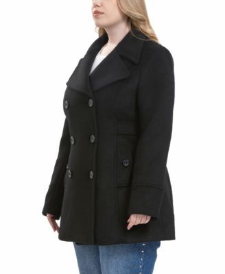 Plus Size Riley Wool Blend Pea Coat