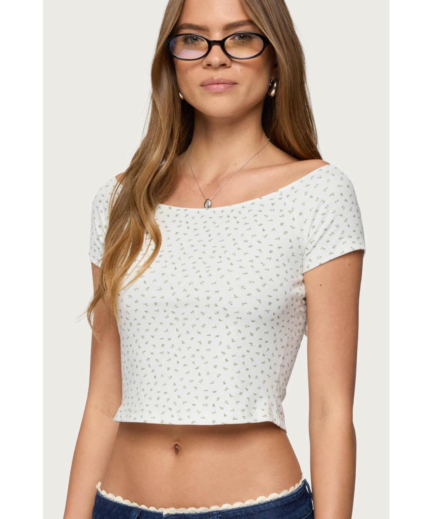 Women's Perry Floral Boat Neck Top