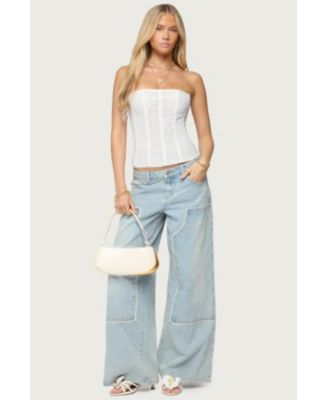 Womens Teela Lacey Low Rise Carpenter Jeans