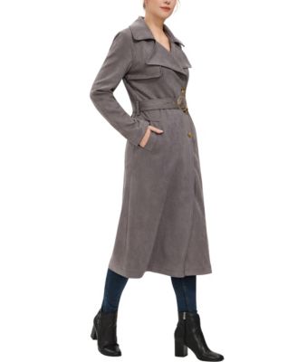 Women's Natalia Faux Suede Trench Coat