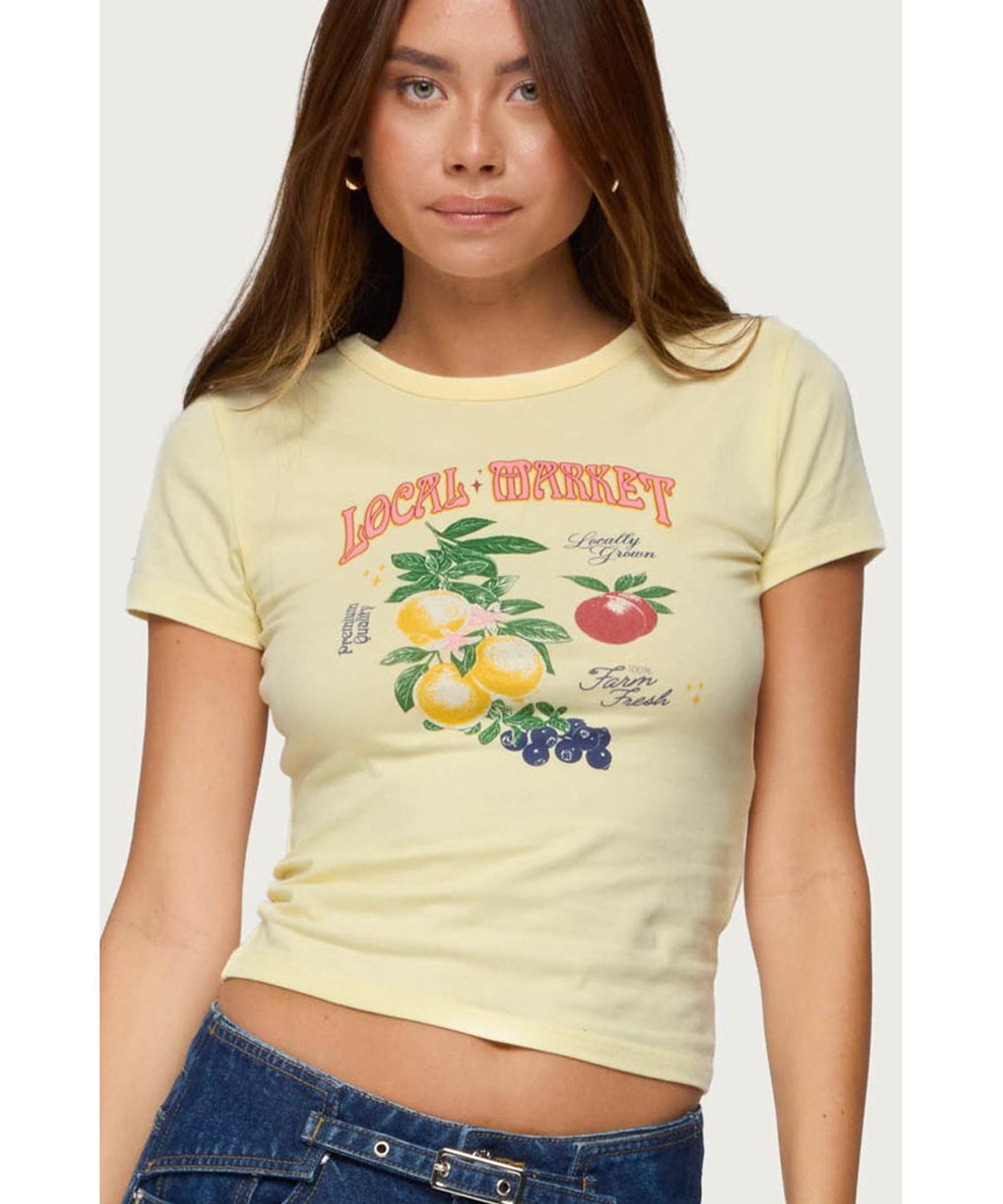 Women's Local Market Graphic T Shirt