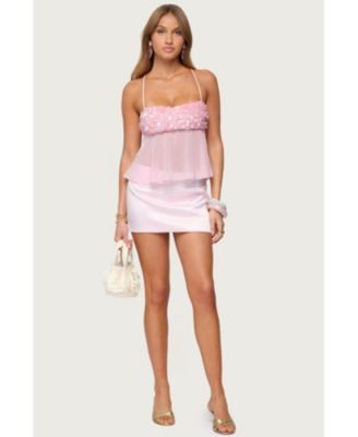 Women's Vella Sequin Sheer Chiffon Top