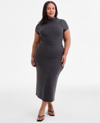 Trendy Plus Size Midi Sweater Skirt, Macy's Exclusive