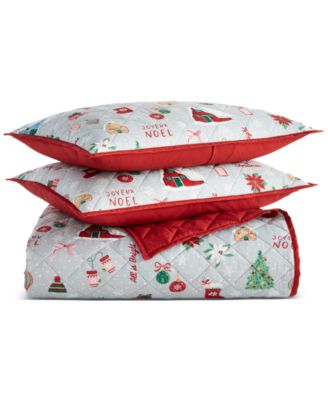 Holiday Icons 3-Pc. Quilt Tote Set, Twin, Exclusively for Macy’s