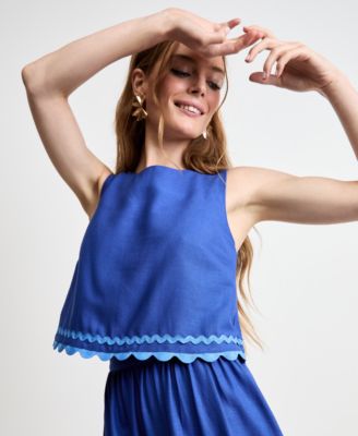 Women's Ric Rac Appliqu&eacute; Top, Macy's Exclusive - | Alix Friedberg Capsule Collection