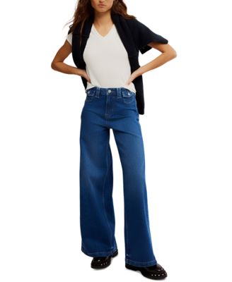Free People - Women's Kellee High Rise Palazzo Jeans