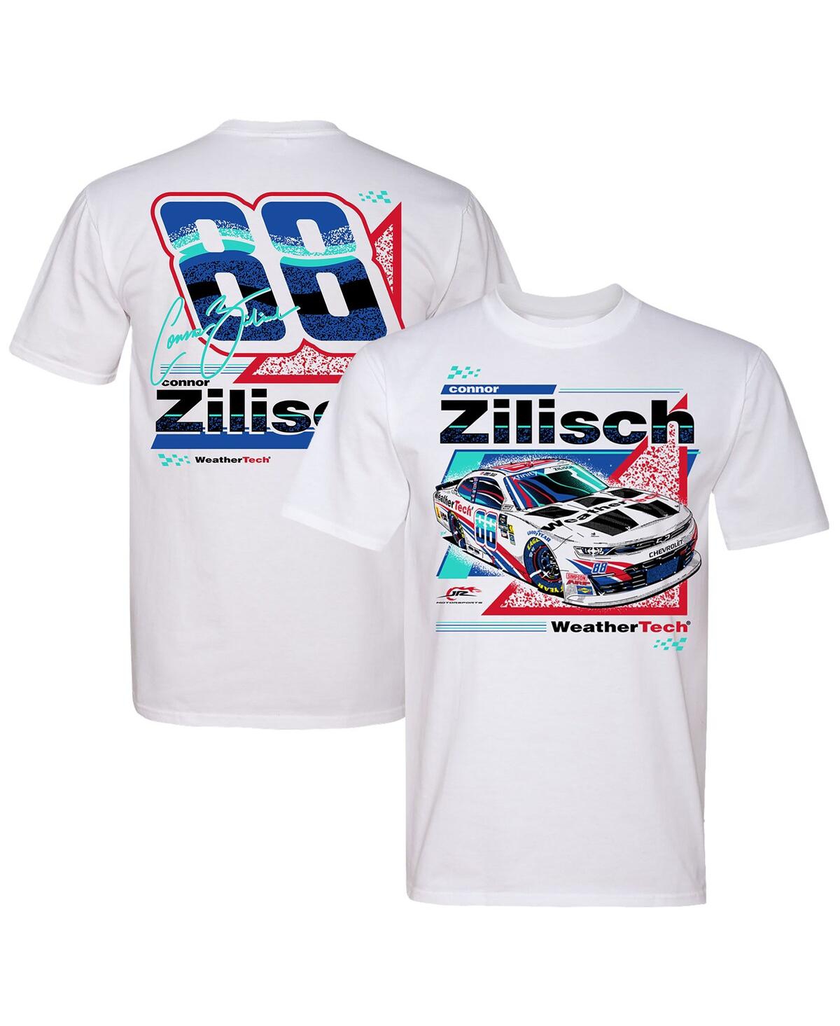 Men's White Connor Zilisch WeatherTech Car T-Shirt - White