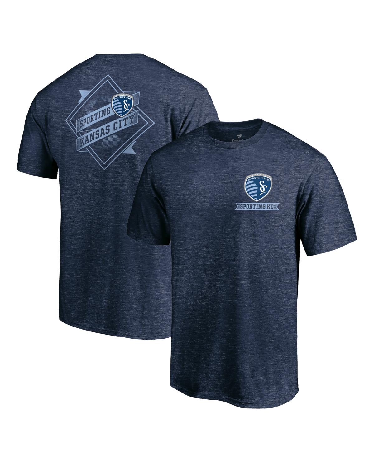 Men's Navy Sporting Kansas City Diamond Scroll T-Shirt - Navy