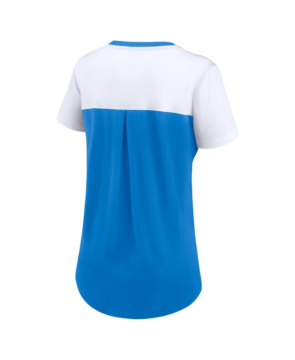 Nike Women's Powder Blue Los Angeles Chargers Performance Fashion T-shirt In Blue