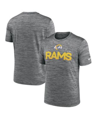 Nike - Men's Anthracite Los Angeles Rams Blitz Velocity Modern Performance T-Shirt