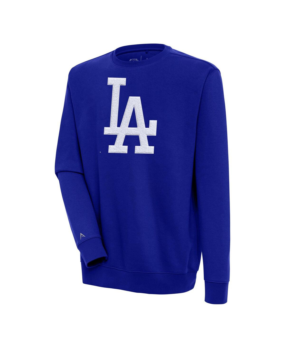 Men's Royal Los Angeles Dodgers Victory Crewneck Chenille Pullover Sweatshirt - Royal