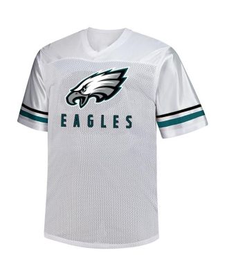 Men's Jalen Hurts White Philadelphia Eagles Big Tall V-Neck Fashion Jersey