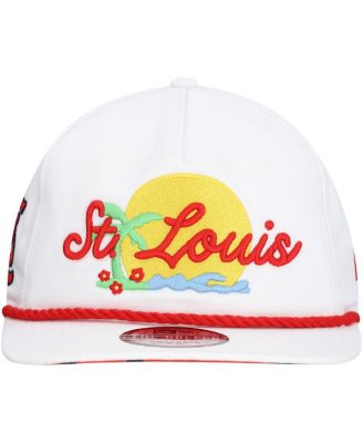 Men's White St. Louis Cardinals Paradise Golfer Adjustable Hat