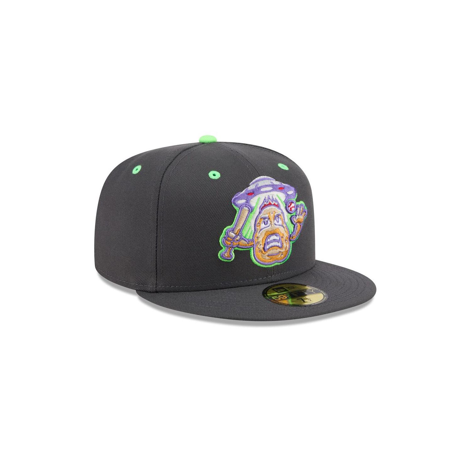 Men's Charcoal New Hampshire Fisher Cats Theme Nights 59FIFTY Fitted Hat