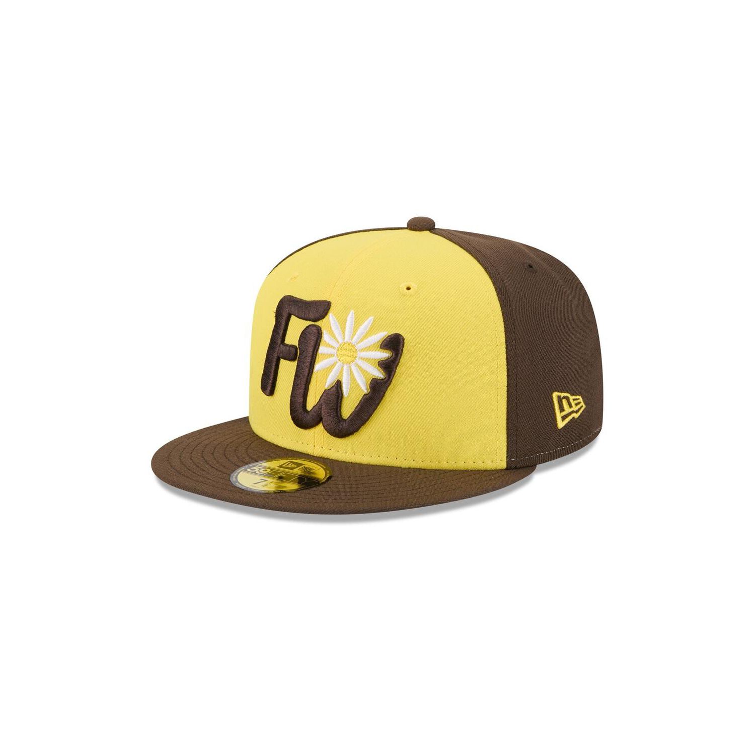 Men's Yellow Fort Wayne Tin Caps Theme Nights 59FIFTY Fitted Hat