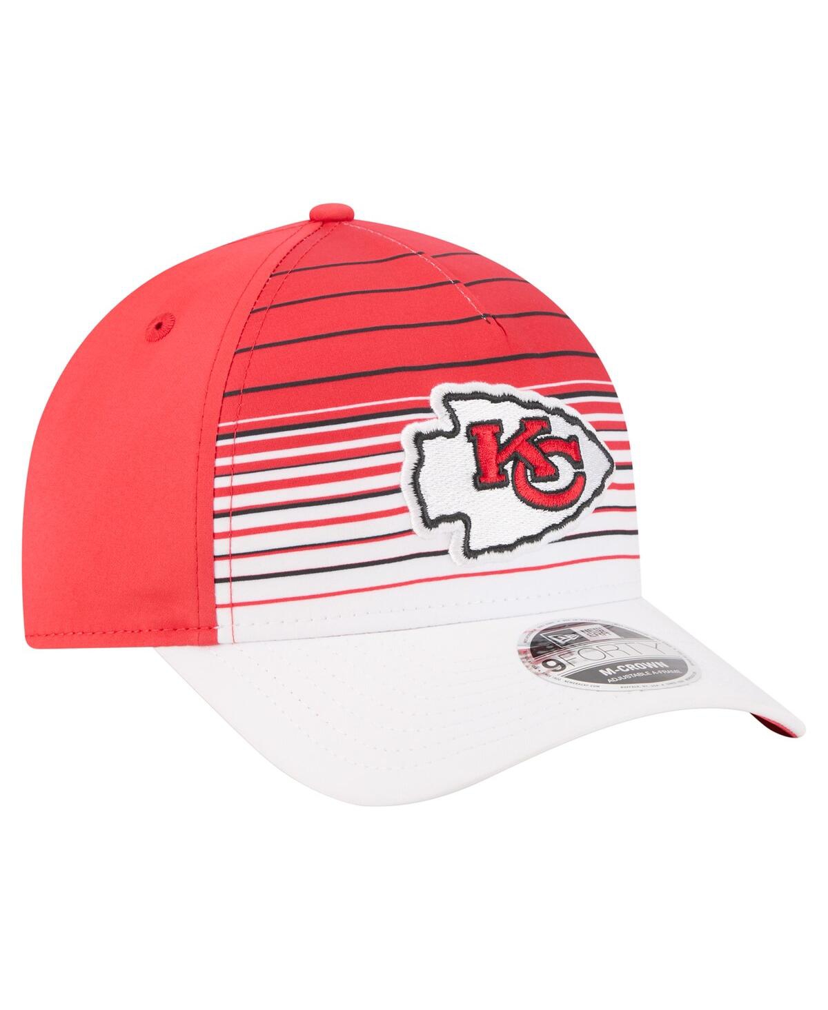 New Era Men's White/red Kansas City Chiefs Adventure Gradient 9forty M-crown A-frame Adjustable Hat In Multi