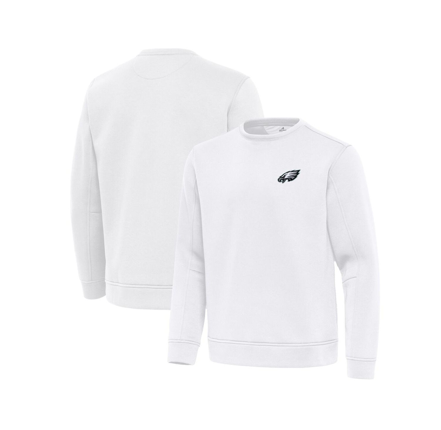 Men's White Philadelphia Eagles Relevant Lightweight Pullover Sweatshirt